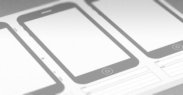 iPhone 5 Sketching Template Picture